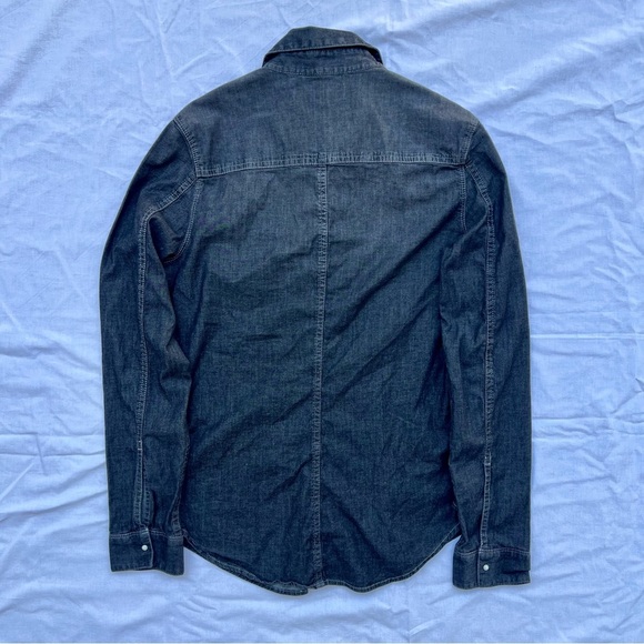 Calvin Klein Chambray Button Down Shirt - Grey - Size S - Picture 4 of 10